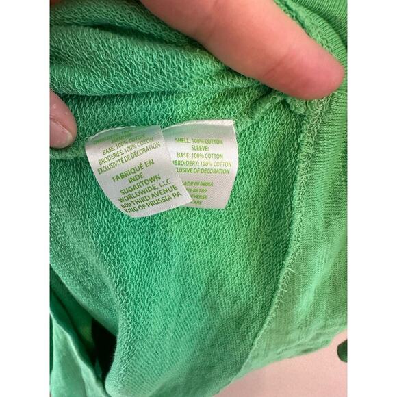 Lilly Pulitzer Womens Jasona Eyelet Long Sleeve Cabana Green Shift Dress Large - Picture 5 of 7